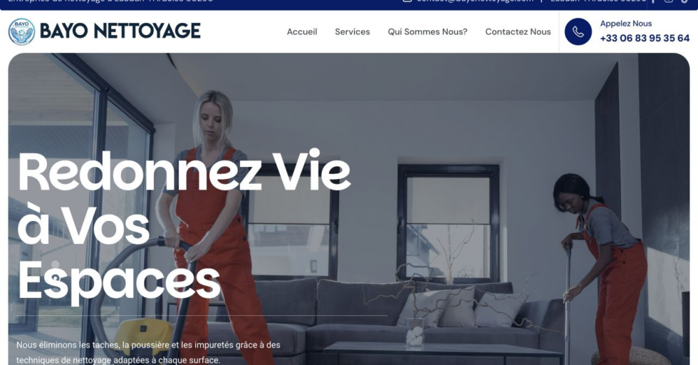 Sunugal Code Lab - Portfolio Bayo Nettoyage