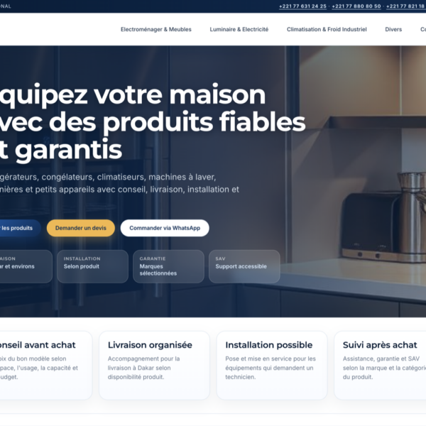 Sunugal Code Lab - Portfolio CFA Equipements - Visuel