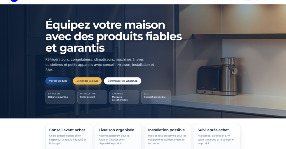 Sunugal Code Lab - Portfolio CFA Equipements - Visuel